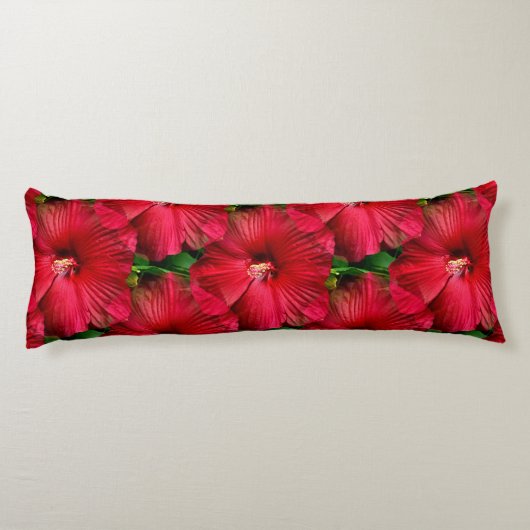 Rode Hibiscus....... Lichaamskussen (Achterkant)