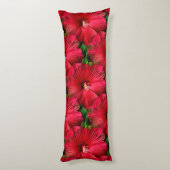 Rode Hibiscus....... Lichaamskussen (Achterkant (Verticaal))