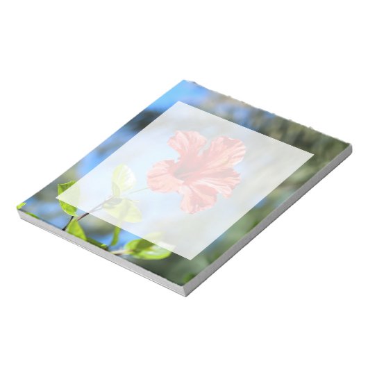 Rode Hibiscus Notitieblok (Linkerzijde)