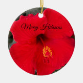 Rode Hibiscus Ornament (Voorkant)