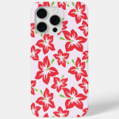 Rode Hibiscus, Rode Bloemen, Bloempatroon Case-Mate iPhone Case (Achterkant)
