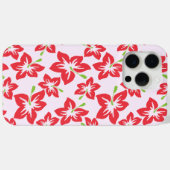 Rode Hibiscus, Rode Bloemen, Bloempatroon Case-Mate iPhone Case (Achterkant (horizontaal))