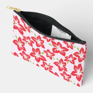 Rode Hibiscus, Rode Bloemen, Bloempatroon Etui