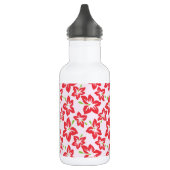 Rode Hibiscus, Rode Bloemen, Je Naam Waterfles (Links)