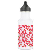 Rode Hibiscus, Rode Bloemen, Je Naam Waterfles (Rechts)