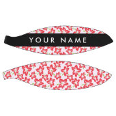 Rode Hibiscus, Rode bloemen, Jouw naam Basketbal (Panelen)