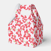 Rode Hibiscus, Rode bloemen, Jouw naam Bedankdoosjes (Achterkant)