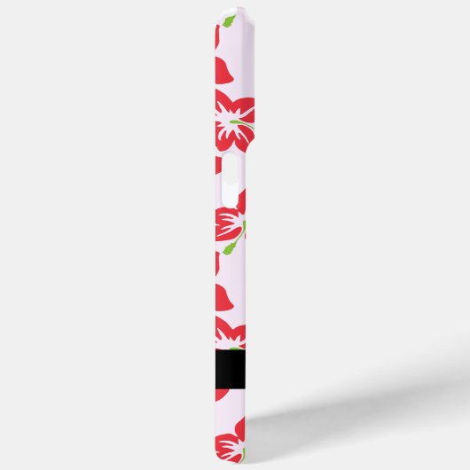 Rode Hibiscus, Rode bloemen, Jouw naam Case-Mate iPhone Case (Achterkant / Rechts)