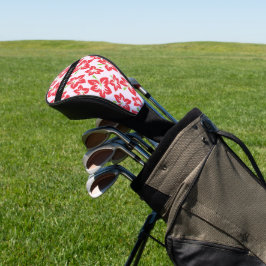 Rode Hibiscus, Rode bloemen, Jouw naam Golfheadcover