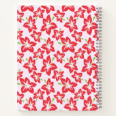 Rode Hibiscus, Rode bloemen, Jouw naam Notitieboek (Achterkant)