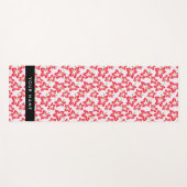 Rode Hibiscus, Rode bloemen, Jouw naam Yogamat (Voorkant (horizontaal))