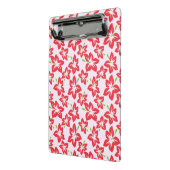 Rode hibiscus, rode bloemen, patroon van bloemen mini klembord (Angled2)