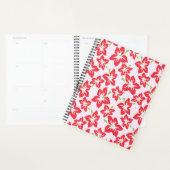 Rode hibiscus, rode bloemen, patroon van bloemen planner (Display)