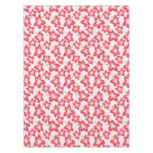 Rode hibiscus, rode bloemen, patroon van bloemen tafelkleed (Voorkant)