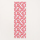 Rode hibiscus, rode bloemen, patroon van bloemen yogamat (Voorkant)