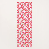 Rode hibiscus, rode bloemen, patroon van bloemen yogamat (Achterkant)