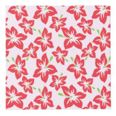 Rode Hibiscus, Rode Bloemen, Uw Naam Kubus (Rechts)