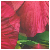 Rode Hibiscus...... Stof (Swatch)