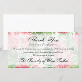 Rode Hibiscus Sympathie Dank je kaartje Bedankkaart (Voorkant / Achterkant)