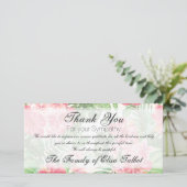 Rode Hibiscus Sympathie Dank je kaartje Bedankkaart (Staand voorkant)