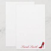 Rode hiel briefpapier (Voorkant / Achterkant)