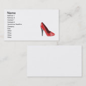 Rode hiel visitekaartje (Voorkant / Achterkant)