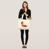 rode hielkasten grote tote bag (Voorkant (model))