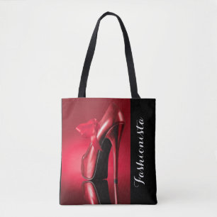 Rode hielroos tote bag