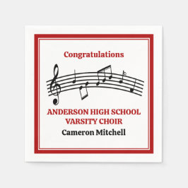 Rode High School Koor Custom Party Servet