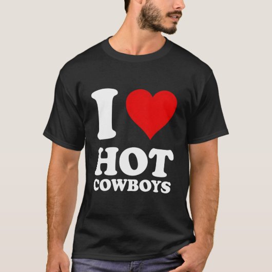 Rode Hij Ik Hou Van Hete Koe T-shirt (Voorkant)