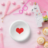 Rode Hitte Hochzeiten Verjaardagen Baby Shower Wit Papieren Kommen (Feest)