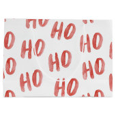 Rode Ho Ho Ho Kerstmis Groot Cadeauzakje (Achterkant)