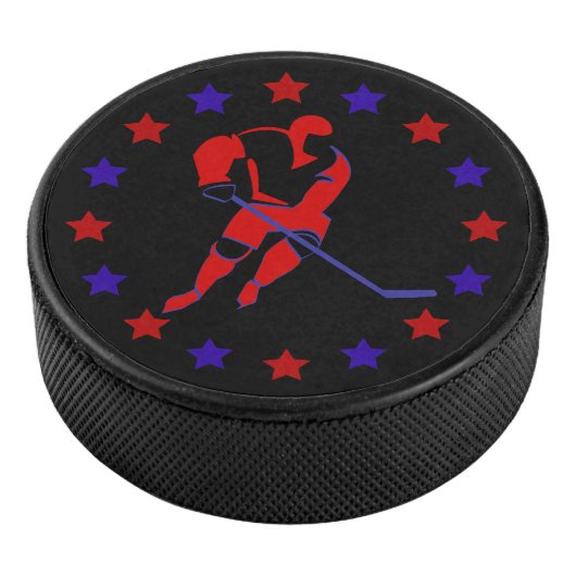 Rode Hockey Player-sterren Puck (3/4)