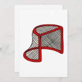 Rode hockeydoel kaart (Voorkant / Achterkant)