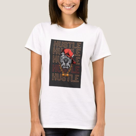  Rode Hoed Mad Dog Hustle  T-shirt (Voorkant)