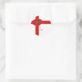 Rode hoek boog cadeau Sticker (Tas)