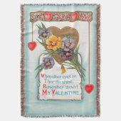 rode hoek — Harten en overvallen Valentijn Post Deken (Voorkant Verticaal)