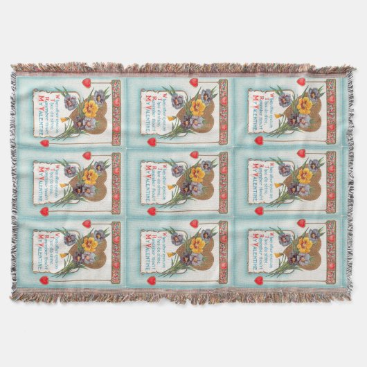 rode hoek — Harten en overvallen Valentijn Post Deken (Voorkant)