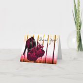 Rode Hoge Hak Schoenen Dank u Kaarten (Voorkant)