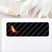 Rode hoge hak schoenen label (Insitu)