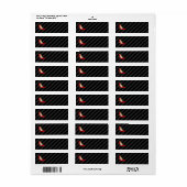 Rode hoge hak schoenen label (Full Sheet)
