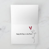 Rode hoge hak schoenen met quote kaart (Binnen)