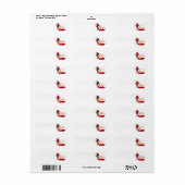Rode hoge hak schoenen / Santa Elf / Label (Full Sheet)