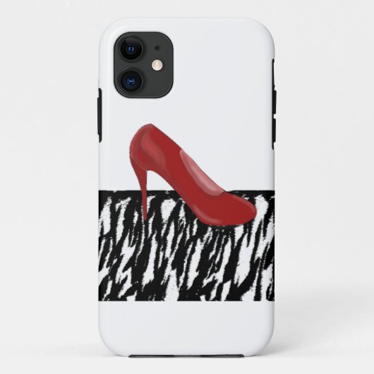 Rode hoge hakken Case-Mate iPhone case (Achterkant)
