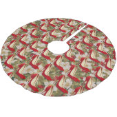 RODE HOGE HAKKEN KERSTBOOM ROK (Gekanteld)