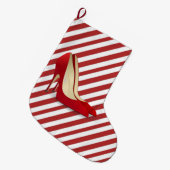 RODE HOGE HAKKEN KERSTKOUS GROTE KERSTSOK (Voorkant (Hangend))