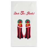 Rode Hoge Hakken met Kerstkransen Klein Cadeauzakje (Achterkant)