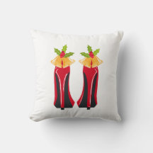 Rode Hoge Hakken met Kerstmisklokken