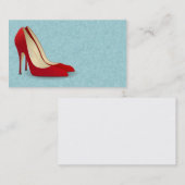 RODE HOGE HAKKEN SCHOENEN VISITEKAARTJES (Voorkant / Achterkant)