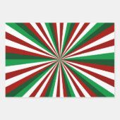 RODE HOLIDAY CHRISTMAS PINWHEEL PATROON INPAKPAPIER VEL (Voorkant)